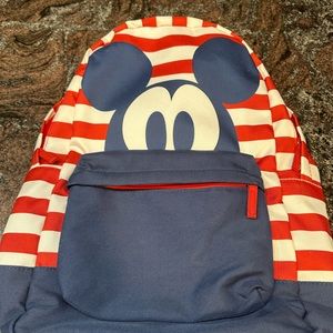 Disney red, white and blue backpack. Lovingly used. Very good shape